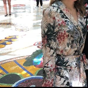 ZARA FLORAL PRINT BLAZER